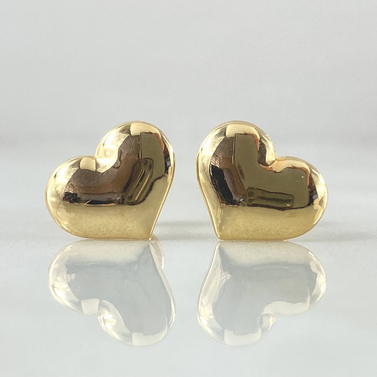 Stud Earrings Heart 0.9gr / 18K Gold