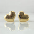 Stud Earrings Heart 0.95gr / 18K Yellow Gold