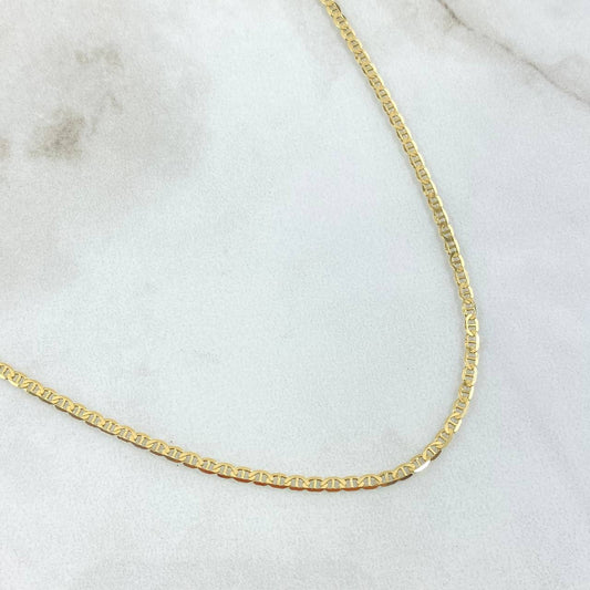 Cadena Escalera 7.15gr / 23 1/2 in / 2mm Oro Amarillo +3 18K