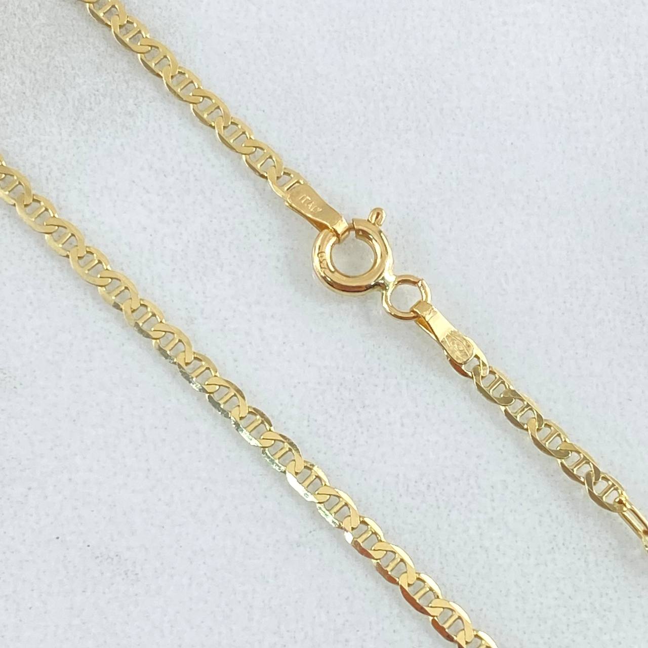 Cadena Escalera 3.9gr / 60cm / Oro Amarillo +3 18K