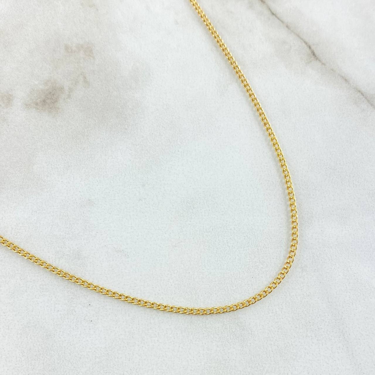 Cadena Cubana 1.8gr / 60cm / Oro Amarillo +1 18K ©