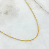 Cadena Cubana 1.25gr / 19 3/4 in / 1.5mm Oro Amarillo +1 18K