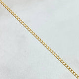 Cadena Cubana 1.25gr / 19 3/4 in / 1.5mm Oro Amarillo +1 18K
