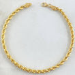 Rope Bracelet 2.9gr / 19.5cm / 18K Gold +3