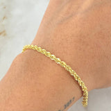 Rope Bracelet 2.85gr / 19.5cm / 18K Gold +3