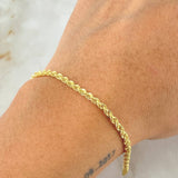 Rope Bracelet 1.8gr / 19cm / 18K Yellow Gold +3 ©
