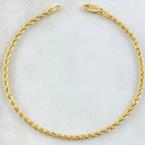 Rope Bracelet 1.45gr / 18.5cm / 18K Yellow Gold +3