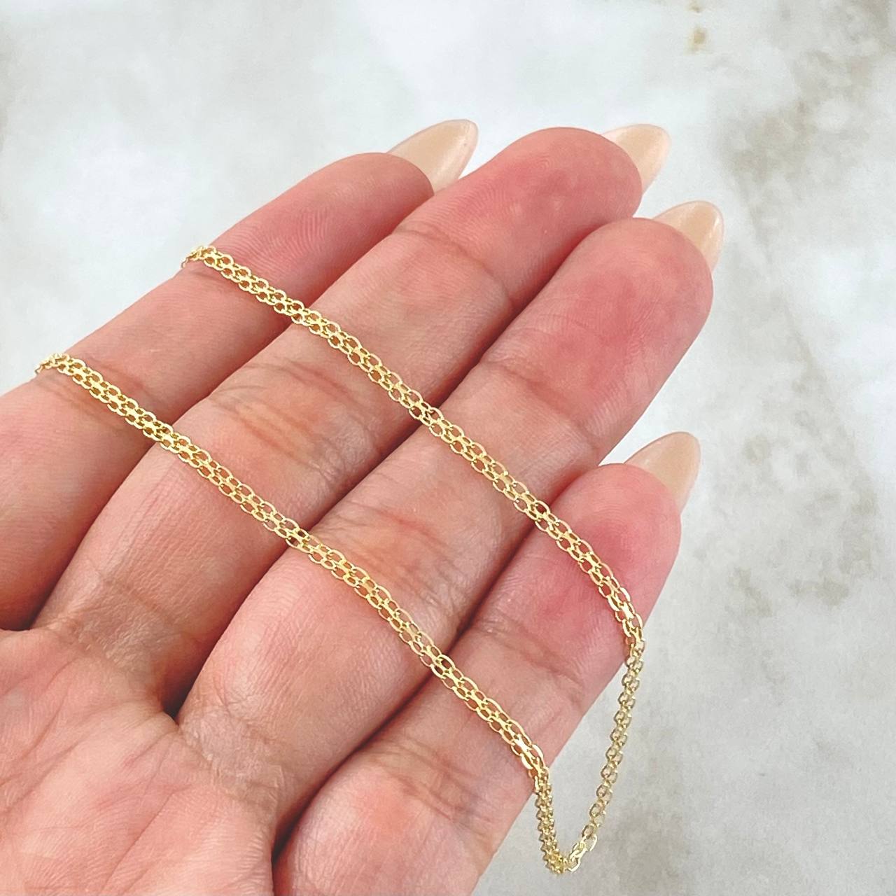 Bismark Chain 2.55gr / 23.6in / 18K Yellow Gold +1$