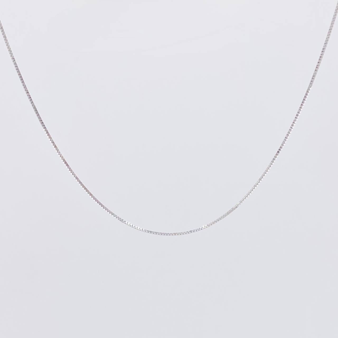 Venetian Chain 1.1g / 18 in / 0.5mm 18K White Gold
