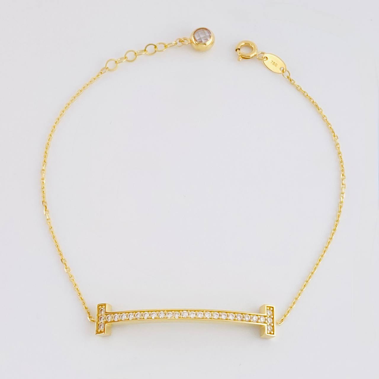 Classic Link Bracelet Cuff Dense 2.75g / 7 3/4 in / 0.7mm Yellow Gold 18K