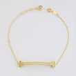Classic Link Bracelet Cuff Dense 2.75g / 7 3/4 in / 0.7mm Yellow Gold 18K