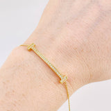 Classic Link Bracelet Cuff Dense 2.75g / 7 3/4 in / 0.7mm Yellow Gold 18K