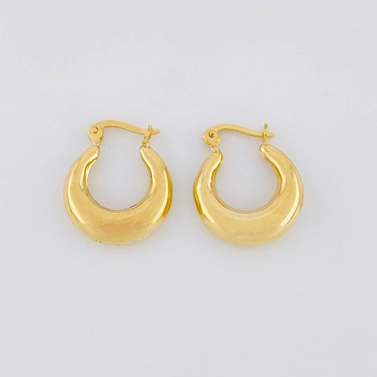Hoop Earrings Olga 2.15g / 3/4 in Yellow Gold 18K