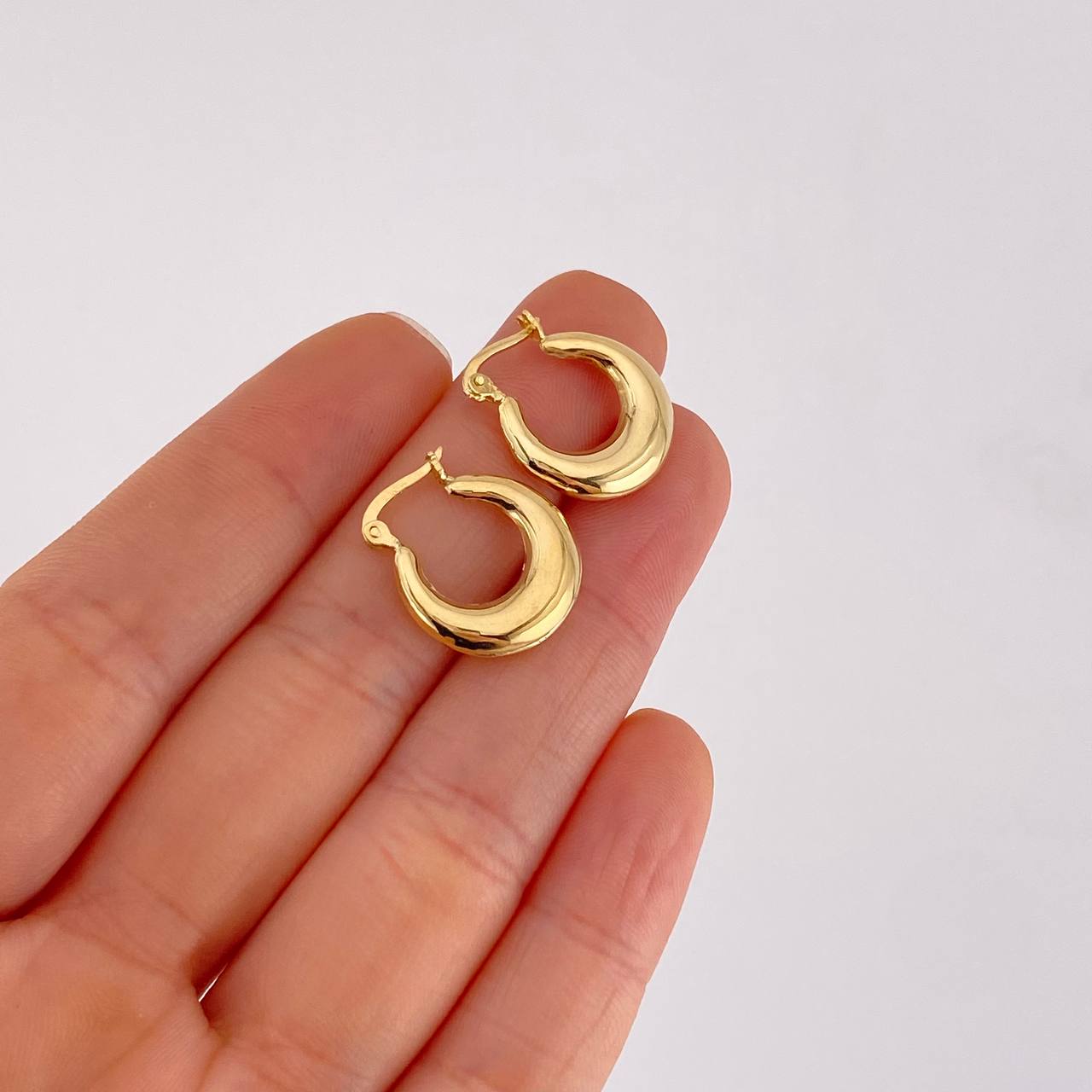 Candongas Olga 2.15g / 3/4 in Oro Amarillo 18K