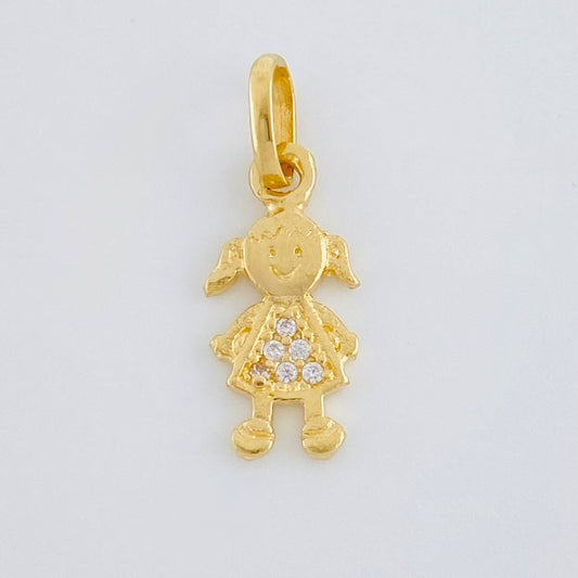 Dije Niña 0.8 g / 3/4 in Oro Amarillo 18K