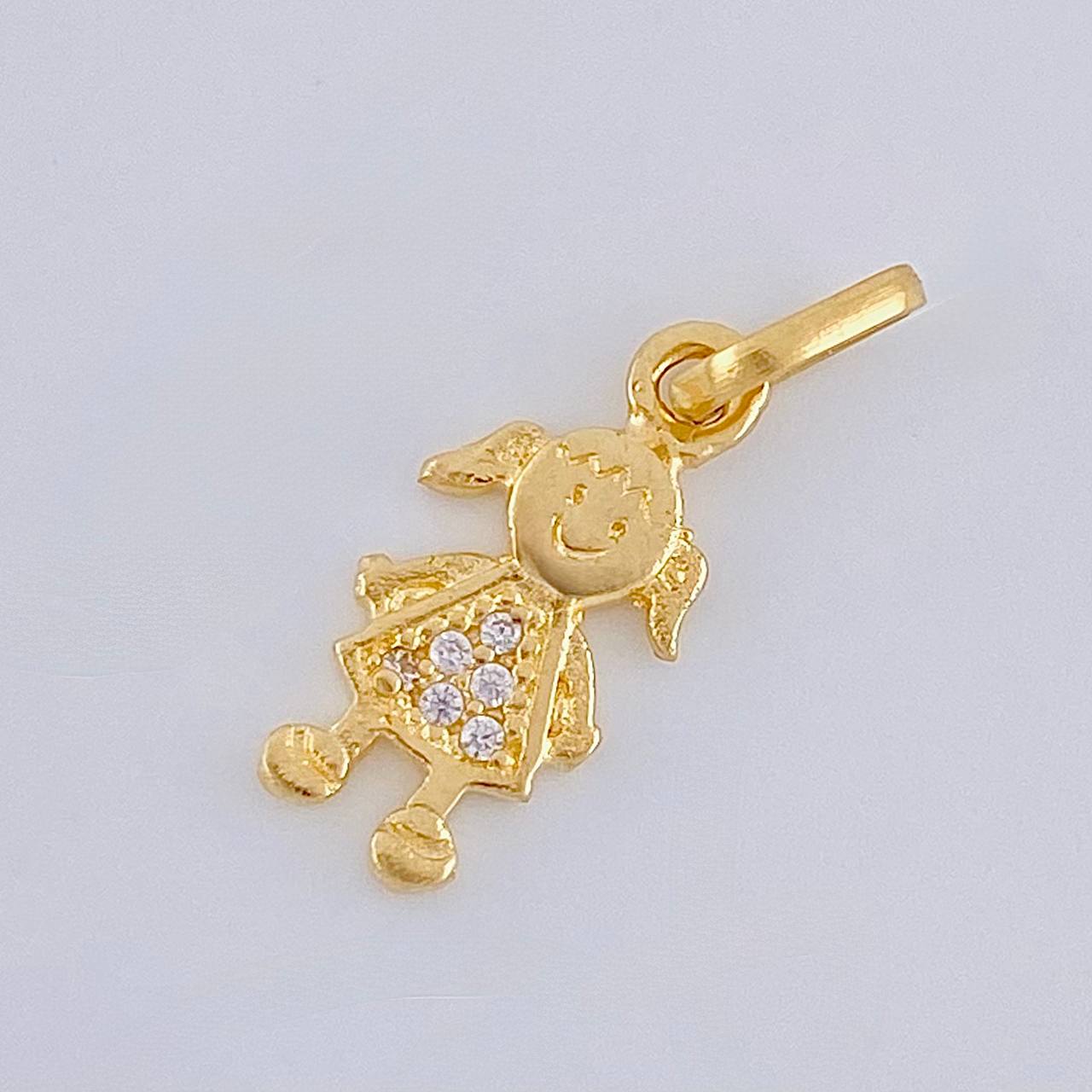 Dije Niña 0.8 g / 3/4 in Oro Amarillo 18K