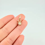 Pendant Girl 1 g / 3/4 in Yellow Gold 18K