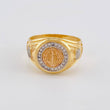 Saint Benedict Ring 6.1 g / T9 1/2 Three Golds 18K