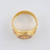 Saint Benedict Ring 6.1 g / T9 1/2 Three Golds 18K