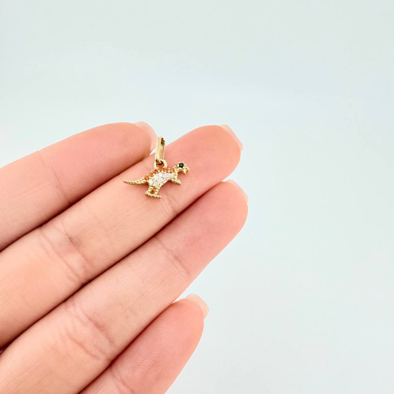 Pendant Dinosaur 0.85 g / 1/2 in Yellow Gold 18K