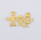 Herraje Familia 2.4 g / 1 in Oro Amarillo 18K
