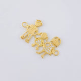Herraje Familia 2.4 g / 1 in Oro Amarillo 18K