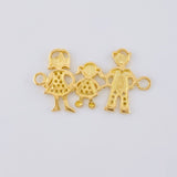 Herraje Familia 2.4 g / 1 in Oro Amarillo 18K