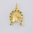 Dije Herradura De Caballo 3.25 g / 1 in Oro Amarillo 18K