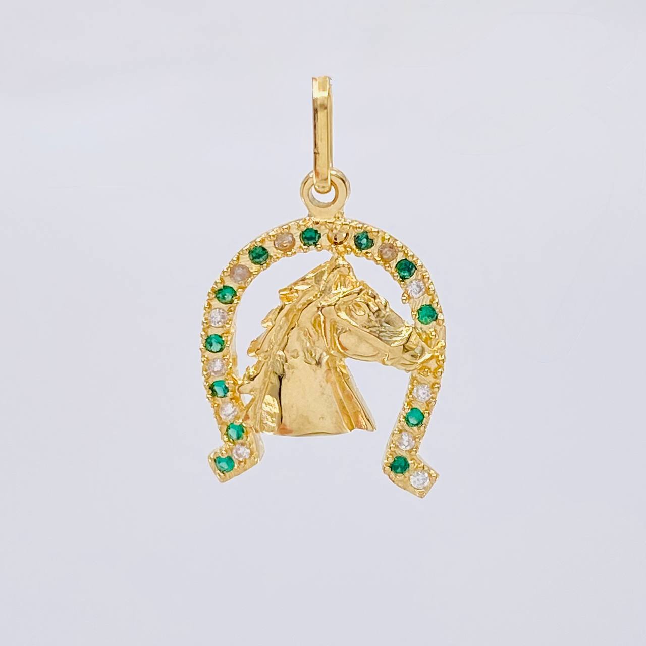 Dije Herradura De Caballo 3.25 g / 1 in Oro Amarillo 18K