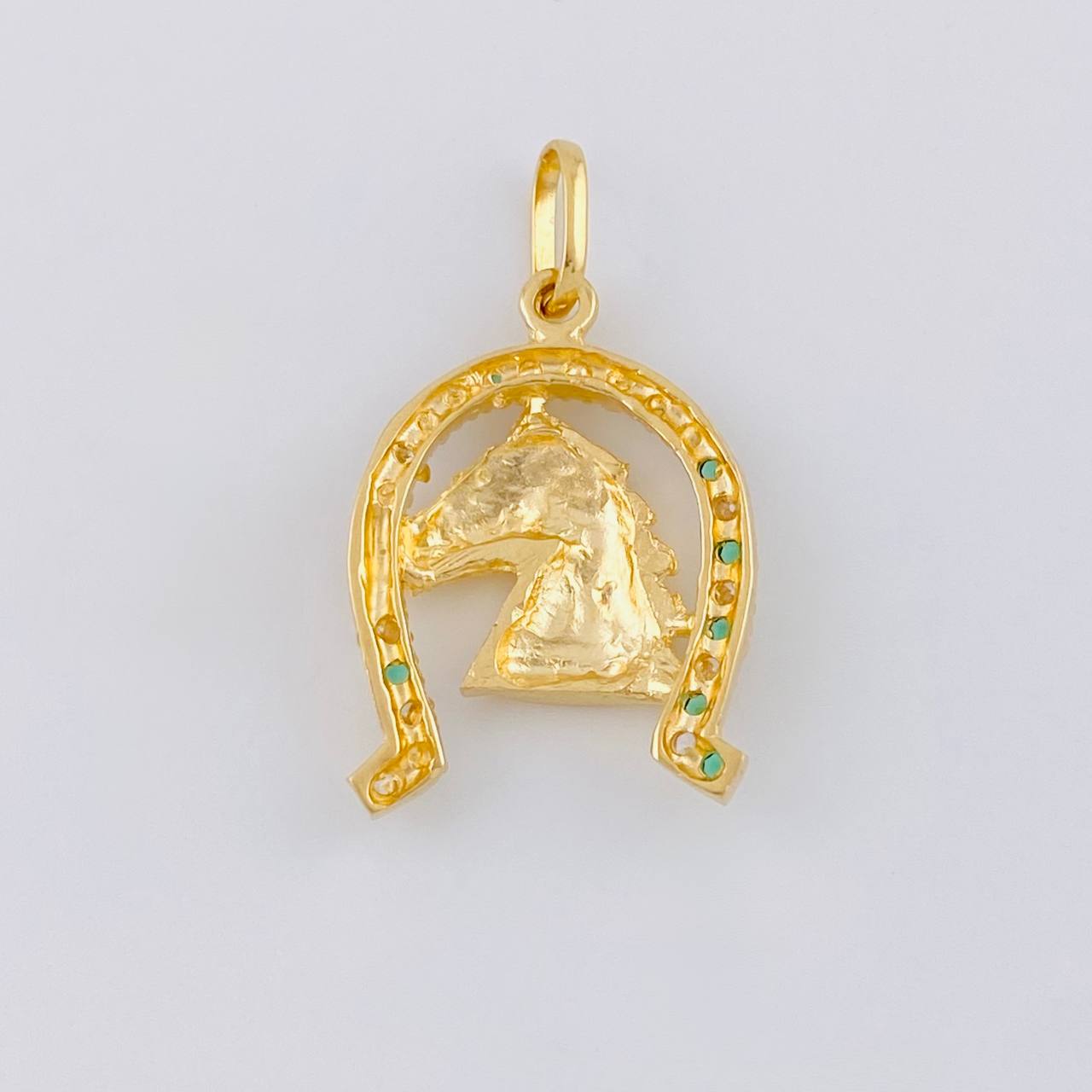 Dije Herradura De Caballo 3.25 g / 1 in Oro Amarillo 18K