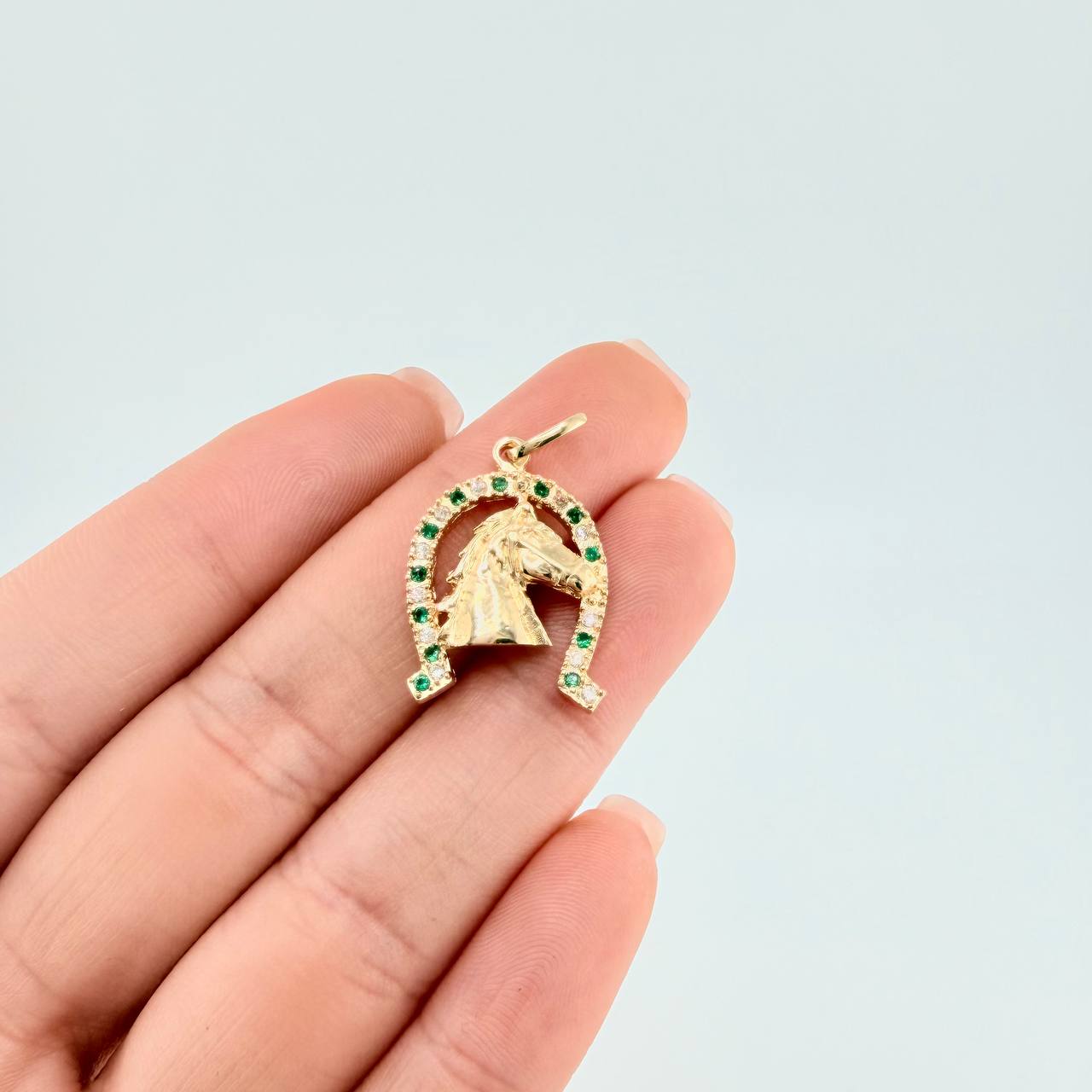 Dije Herradura De Caballo 3.25 g / 1 in Oro Amarillo 18K