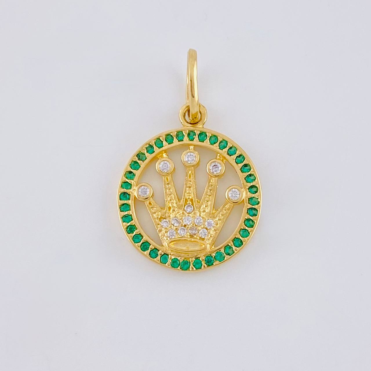Dije Corona 2.3 g / 1 in Oro Amarillo 18K