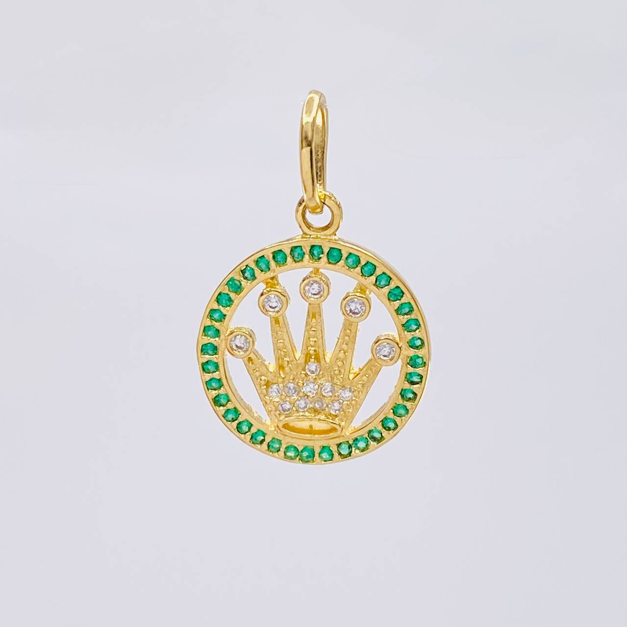 Dije Corona 2.3 g / 1 in Oro Amarillo 18K