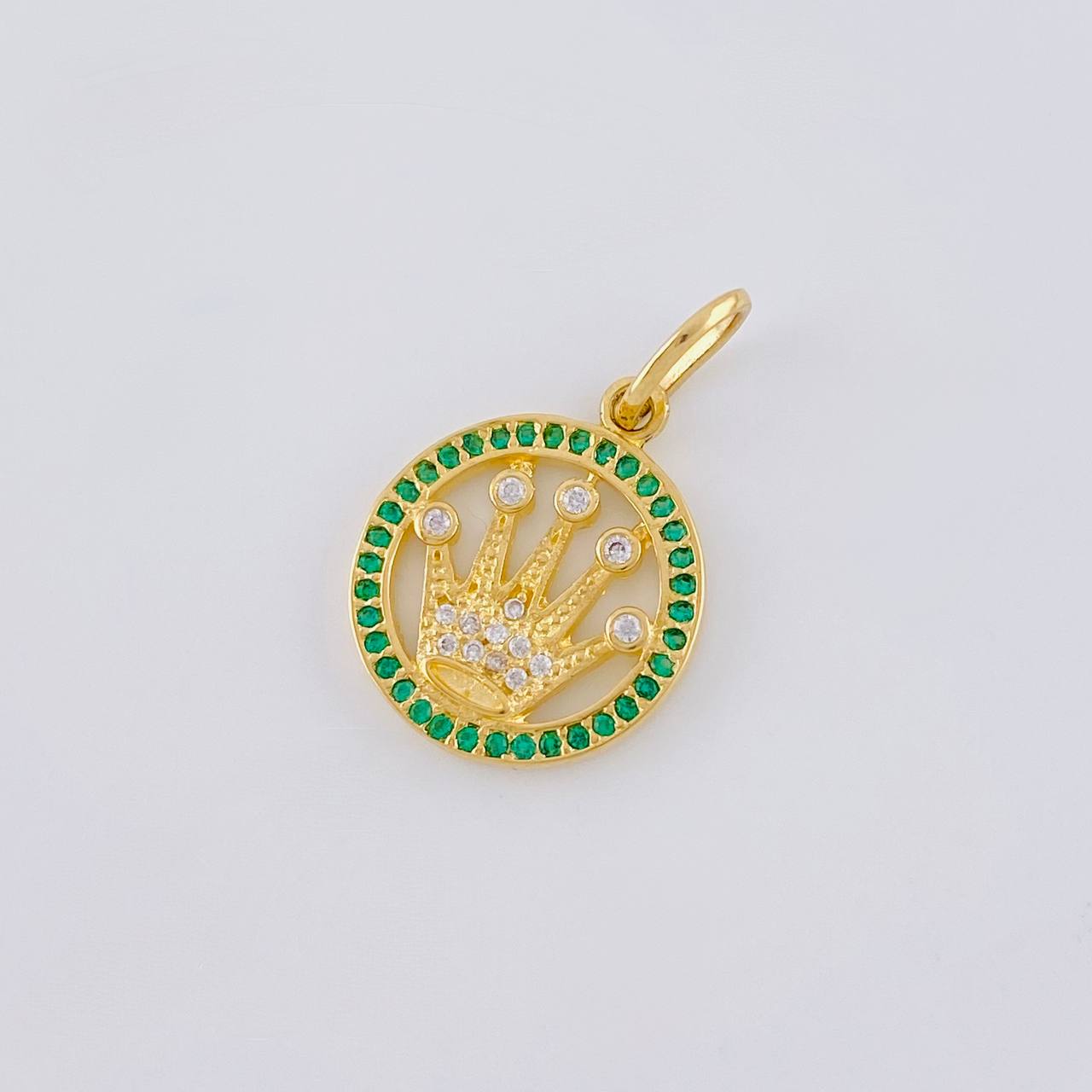 Dije Corona 2.3 g / 1 in Oro Amarillo 18K