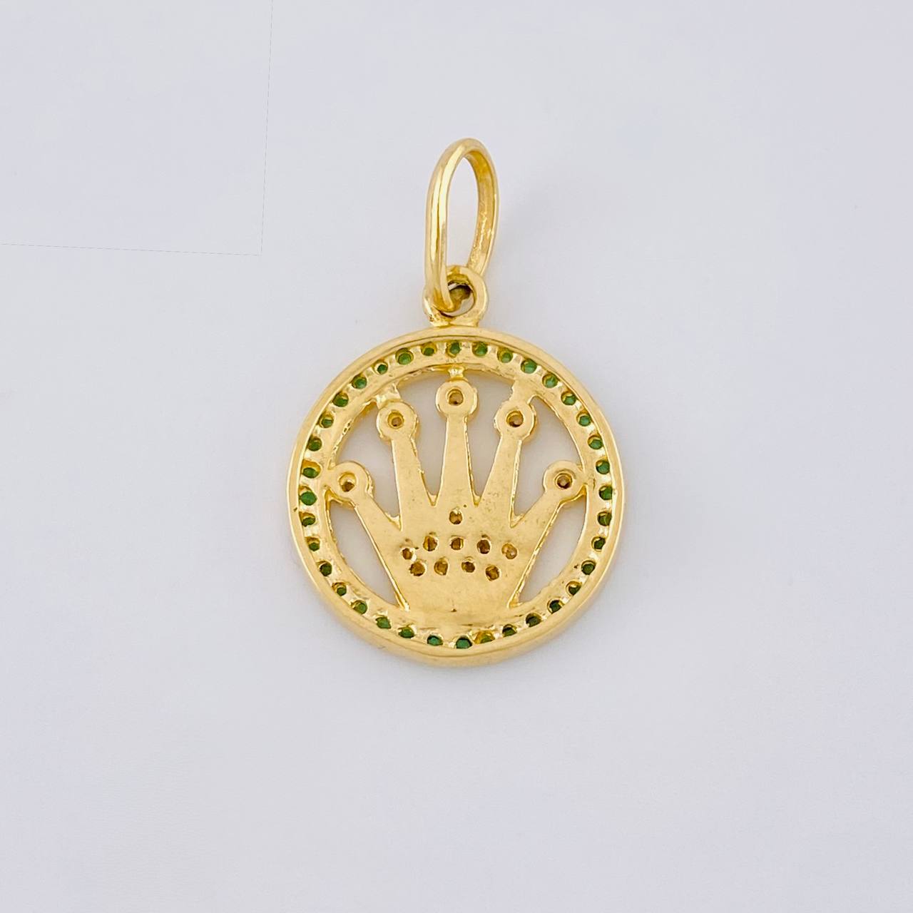 Dije Corona 2.3 g / 1 in Oro Amarillo 18K