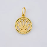 Dije Corona 2.3 g / 1 in Oro Amarillo 18K