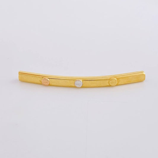 Herraje Tubular Tornillo 0.65 g / 1 1/2 in Tres Oros 18K
