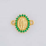 Charm Miraculous Virgin 0.85 g / 1/2 in 18K Yellow Gold
