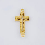 Herraje Cruz Tupida 1.6 g / 1 in Oro Amarillo 18K