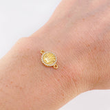 Herraje Circulo Corona 1.45 g / 1/2 in Oro Amarillo 18K