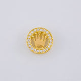 Charm Drum Crown 1.75 g / 1/2 in 18K Yellow Gold
