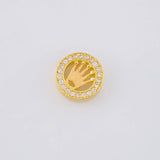 Charm Drum Crown 1.75 g / 1/2 in 18K Yellow Gold