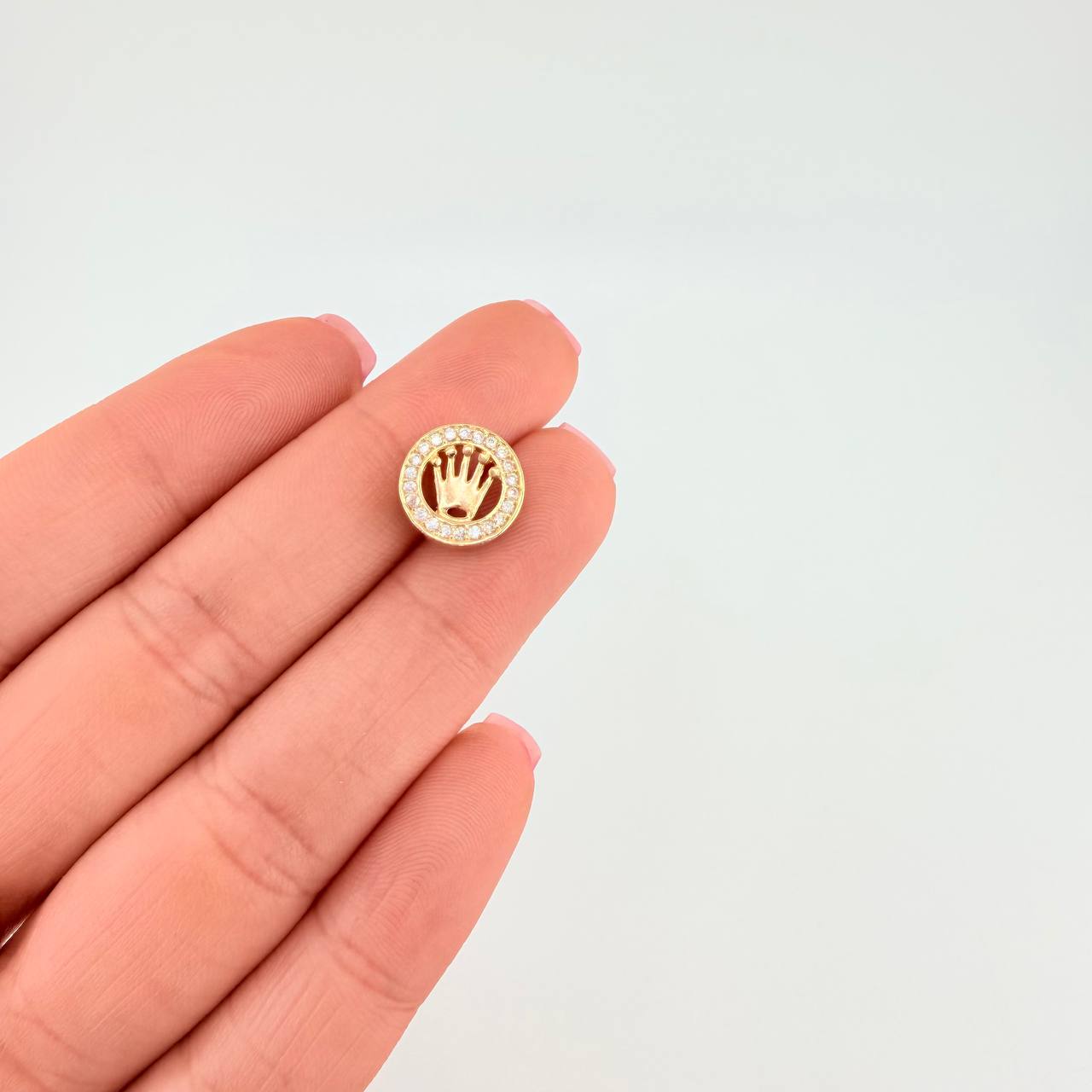 Charm Drum Crown 1.75 g / 1/2 in 18K Yellow Gold