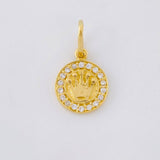 Pendant Crown 1.5 g / 3/4 in Yellow Gold 18K