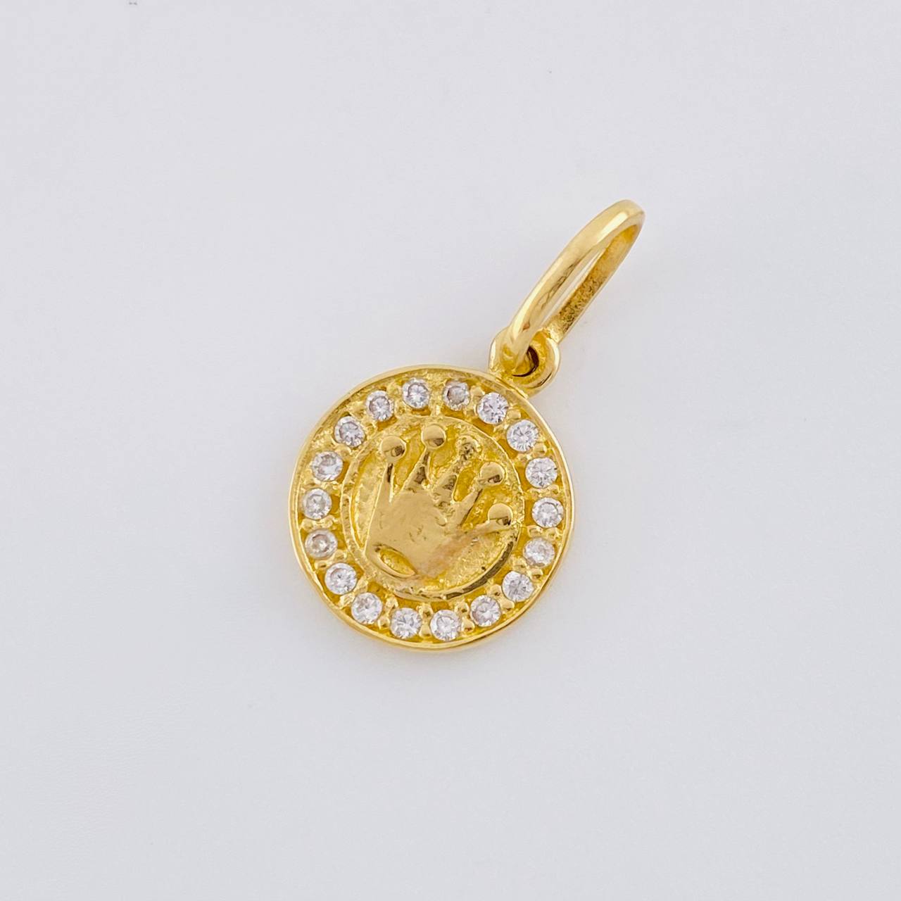 Pendant Crown 1.5 g / 3/4 in Yellow Gold 18K