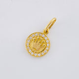 Pendant Crown 1.5 g / 3/4 in Yellow Gold 18K