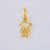 Pendant Girl 1 g / 3/4 in Yellow Gold 18K