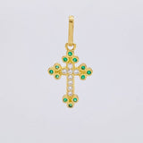 Dije Cruz Tupida 1.05 g / 3/4 in Oro Amarillo 18K