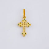 Dije Cruz Tupida 1.05 g / 3/4 in Oro Amarillo 18K