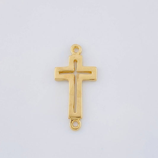 Herraje Cruz 1.35 g / 3/4 in Oro Amarillo 18K